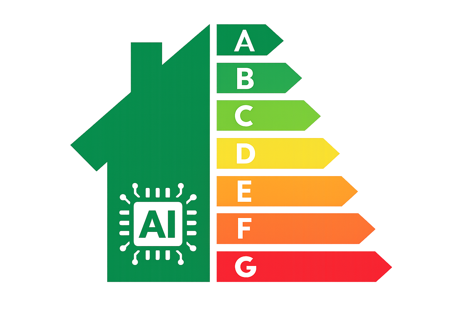 Bygning med energimerke og energikartlegging